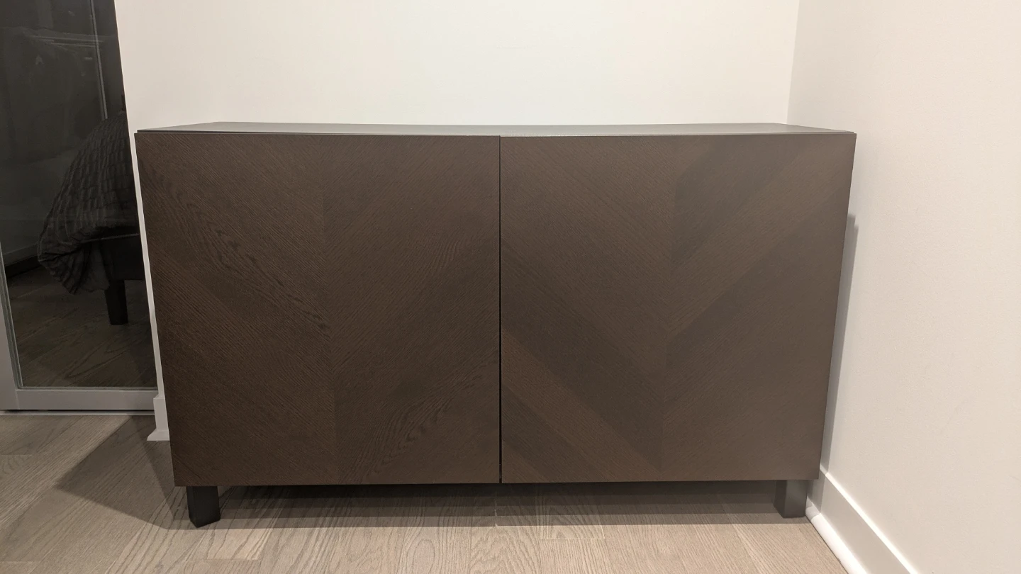 IKEA BESTÅ Storage unit, Hedeviken/Stubbarp/dark brown
