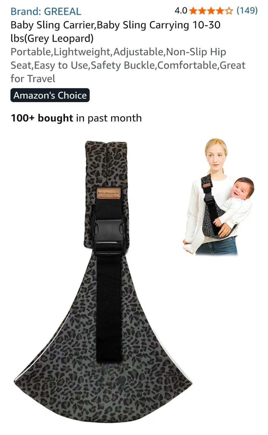 Baby Sling Carrier - photo 2