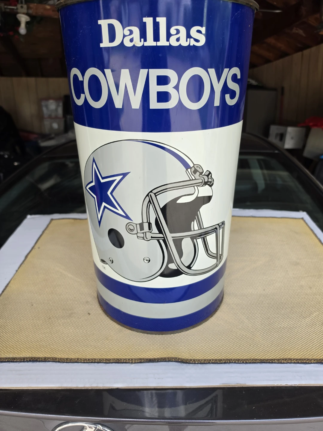 Dallas Cowboys Trash Can