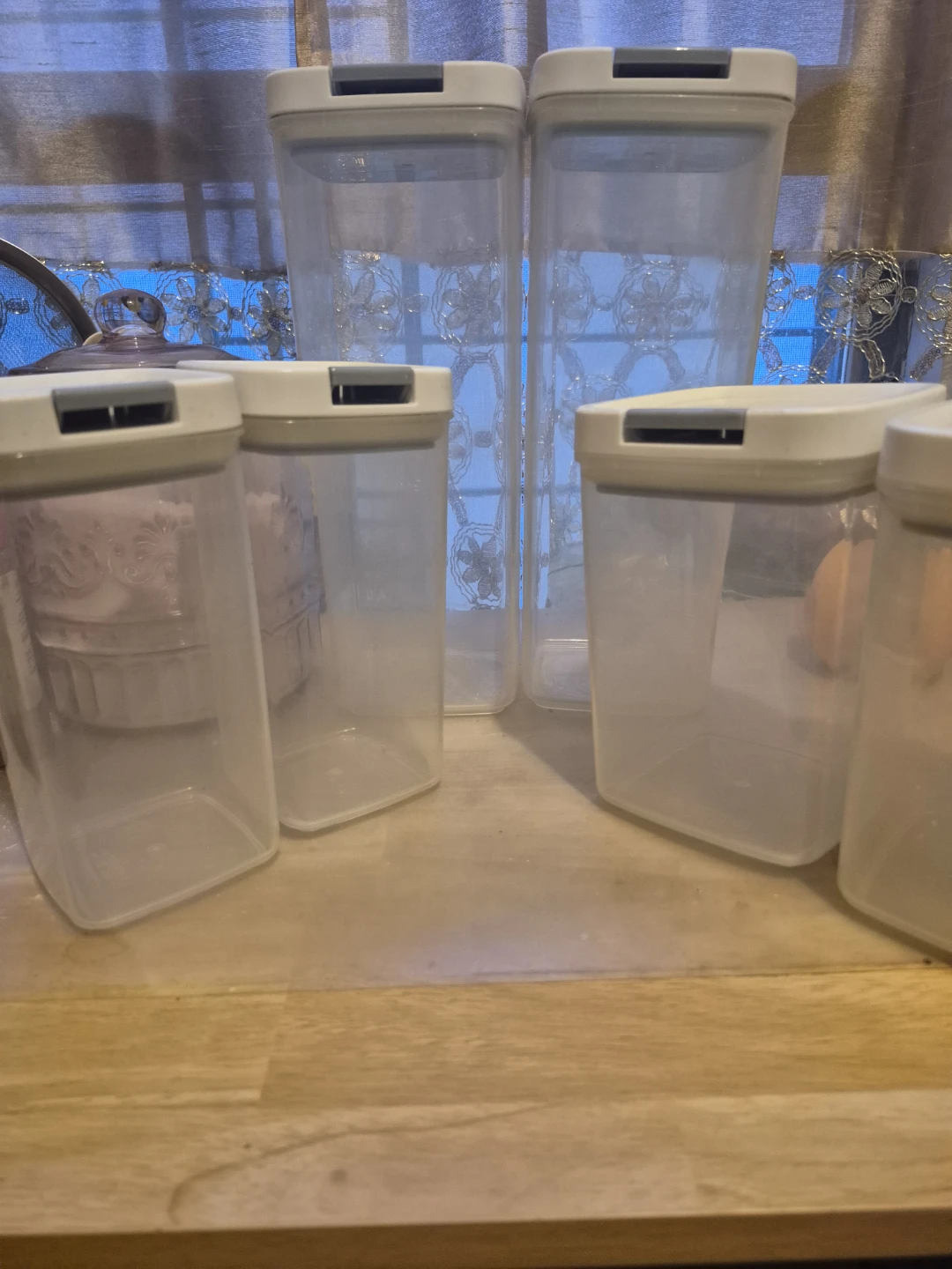 Set of 6 Clear Pantry Storage Containers - photo 4