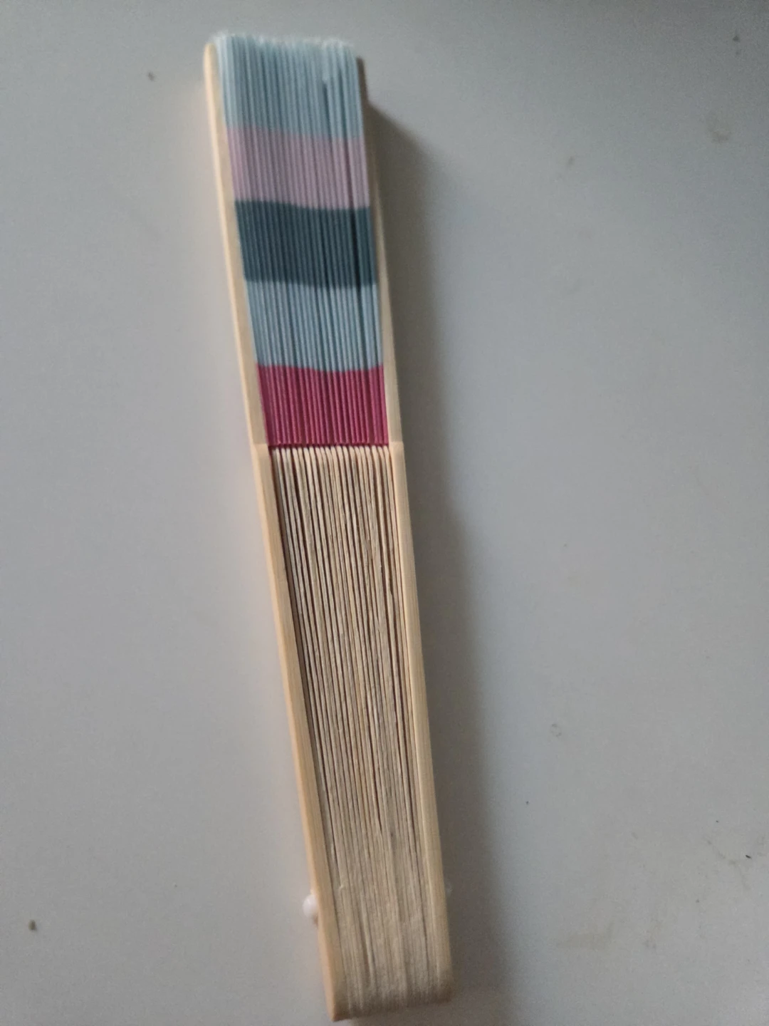 Striped Folding Hand Fan - photo 5