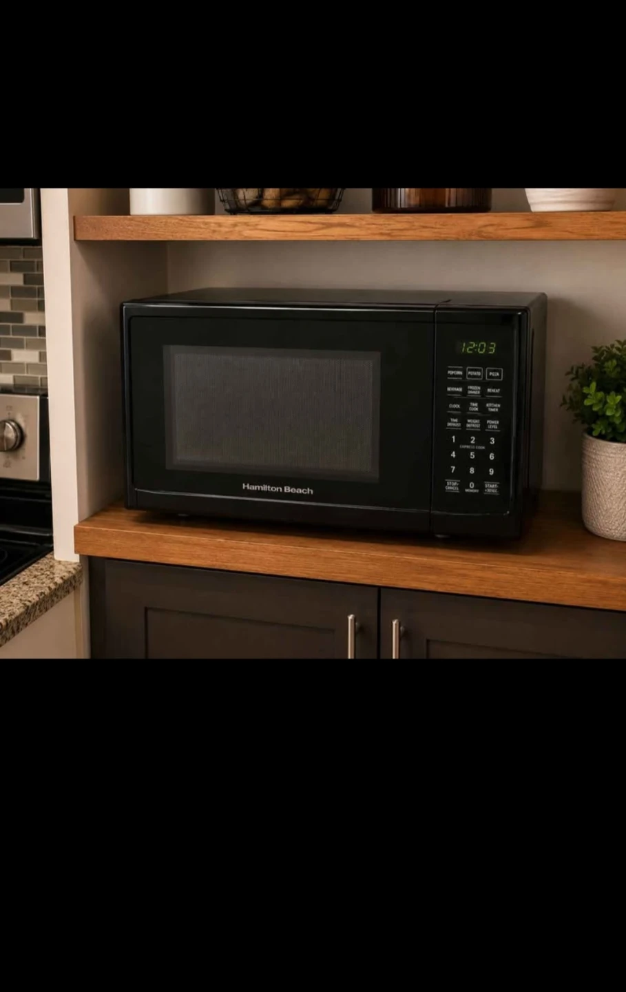 Hamilton Beach Black Microwave