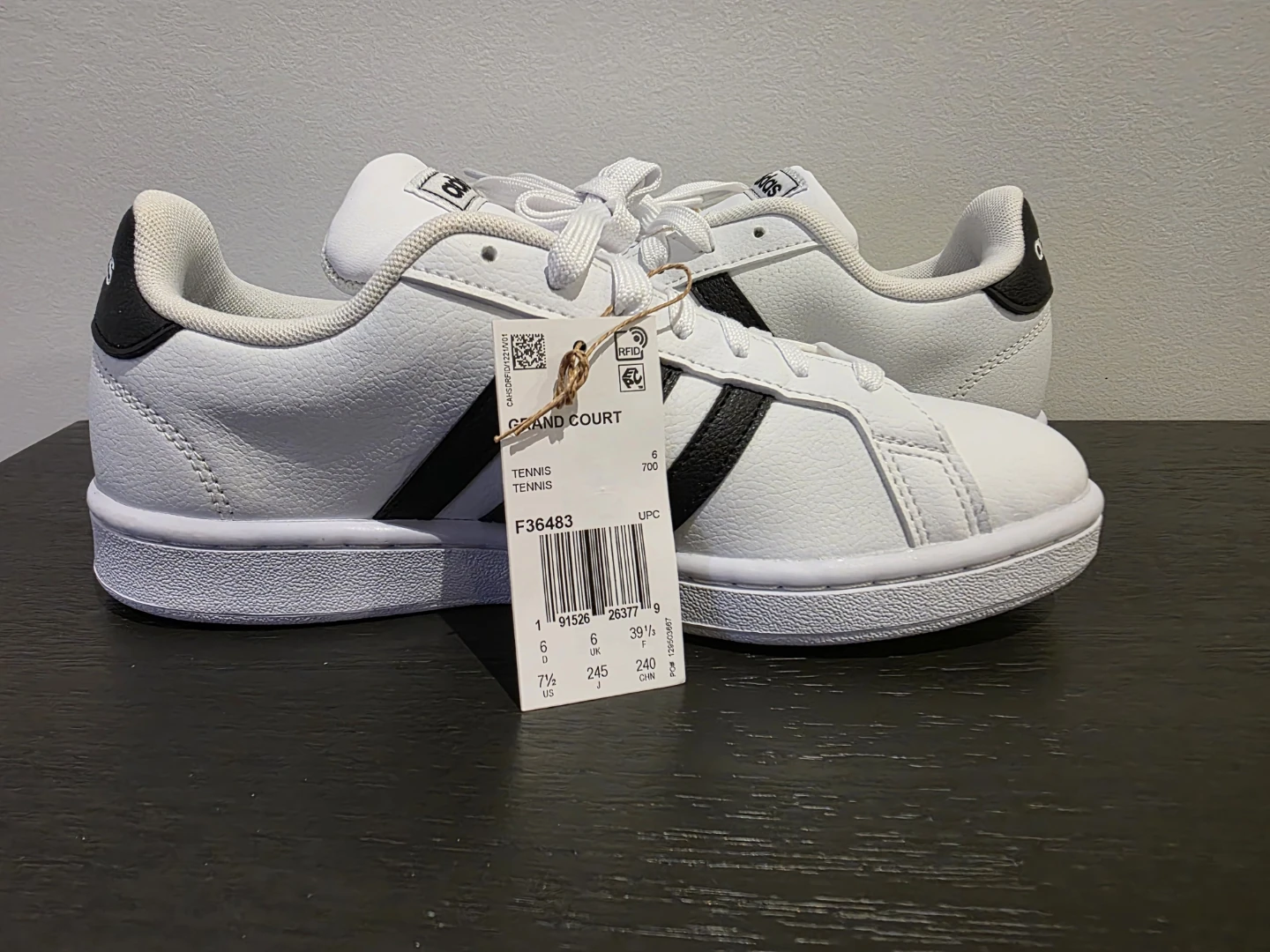 Adidas Grand Court Sneakers White/Black Size 7.5 US - photo 3