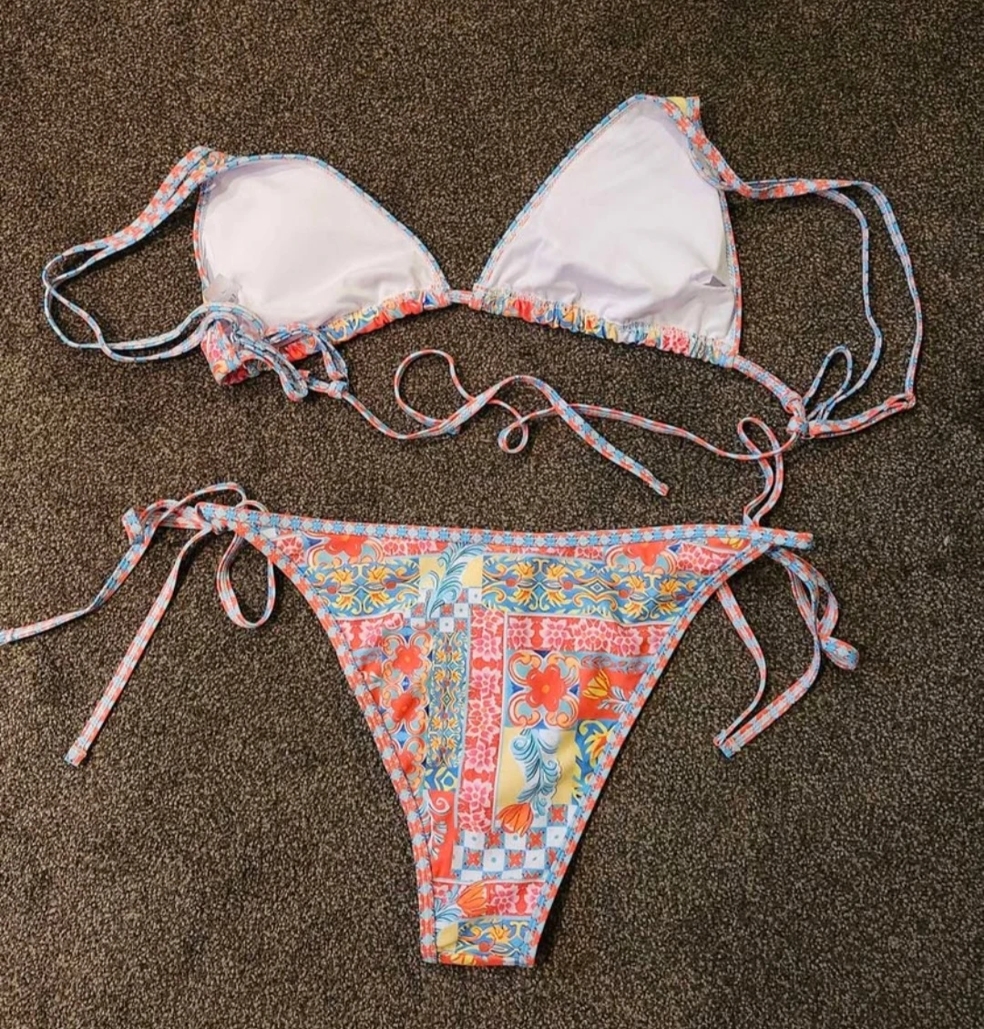 Floral Print Two-Piece Bikini - photo 3