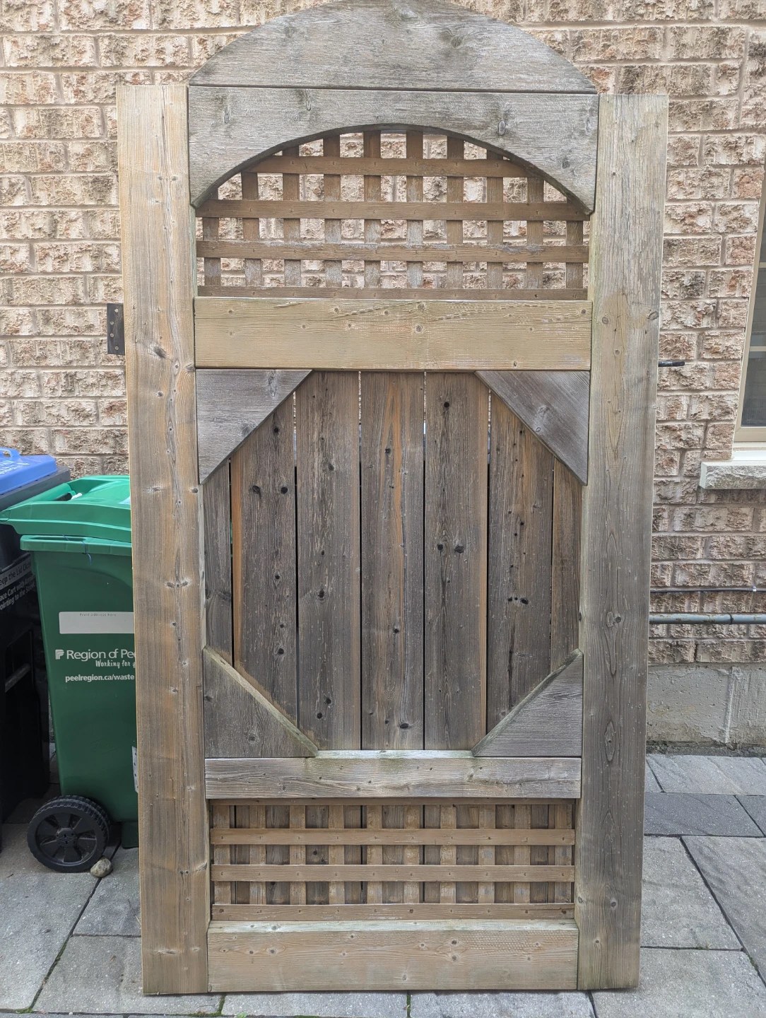 Wooden Garden Gate with Lattice Detail - photo 5