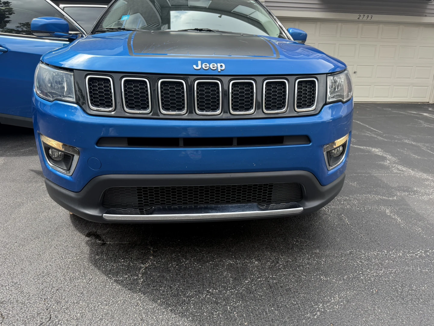 Blue Jeep Compass SUV