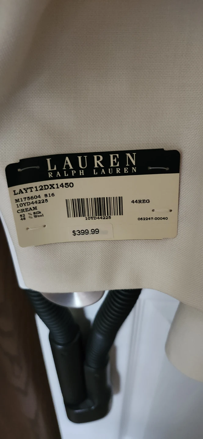 Lauren Ralph Lauren Cream Sport Coat 44R - photo 5