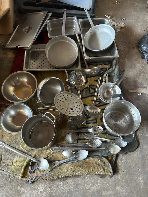 Assorted Commercial Kitchen Cookware and Utensils