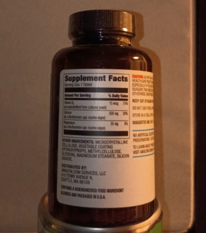 Amazon Elements Calcium Dietary Supplement 65 Tablets 🏈 - photo 2