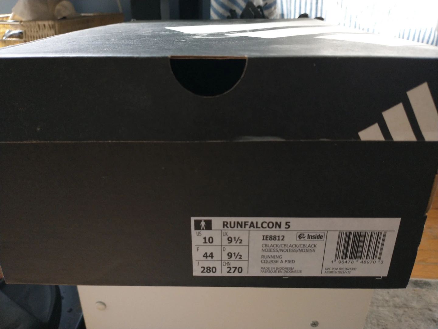 Adidas Runfalcon 5 Shoes - Black - US Men's 10 - photo 3