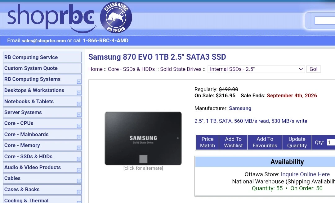 Samsung 870 QVO 1TB SSD 2.5" - photo 5