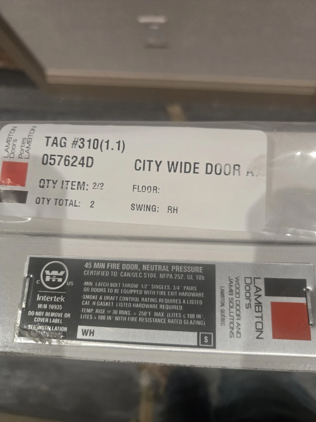 Lambton Solid Core Wood Door 3-2 x 7-0 - photo 2