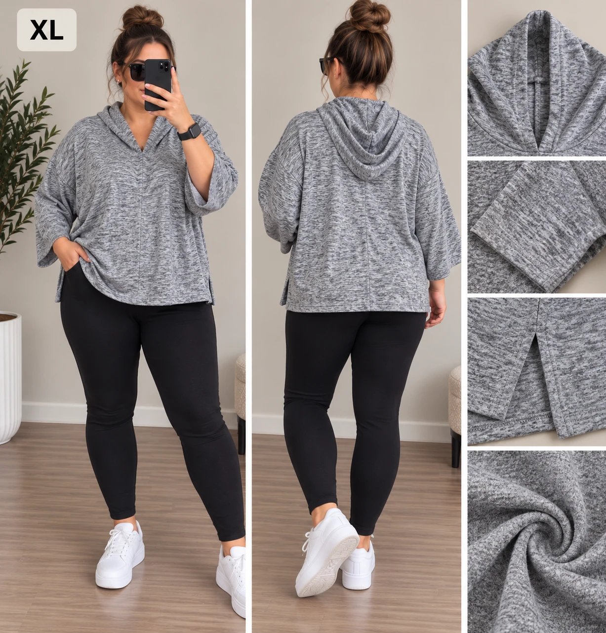 Size XL H&M Maternity Grey Hoodie