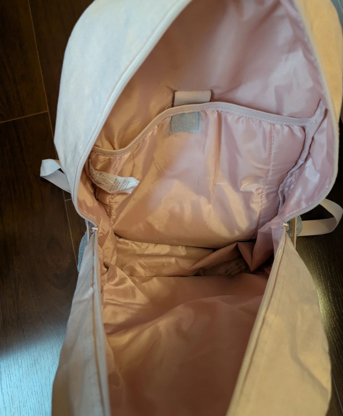Light pink casual canvas backpack - photo 2