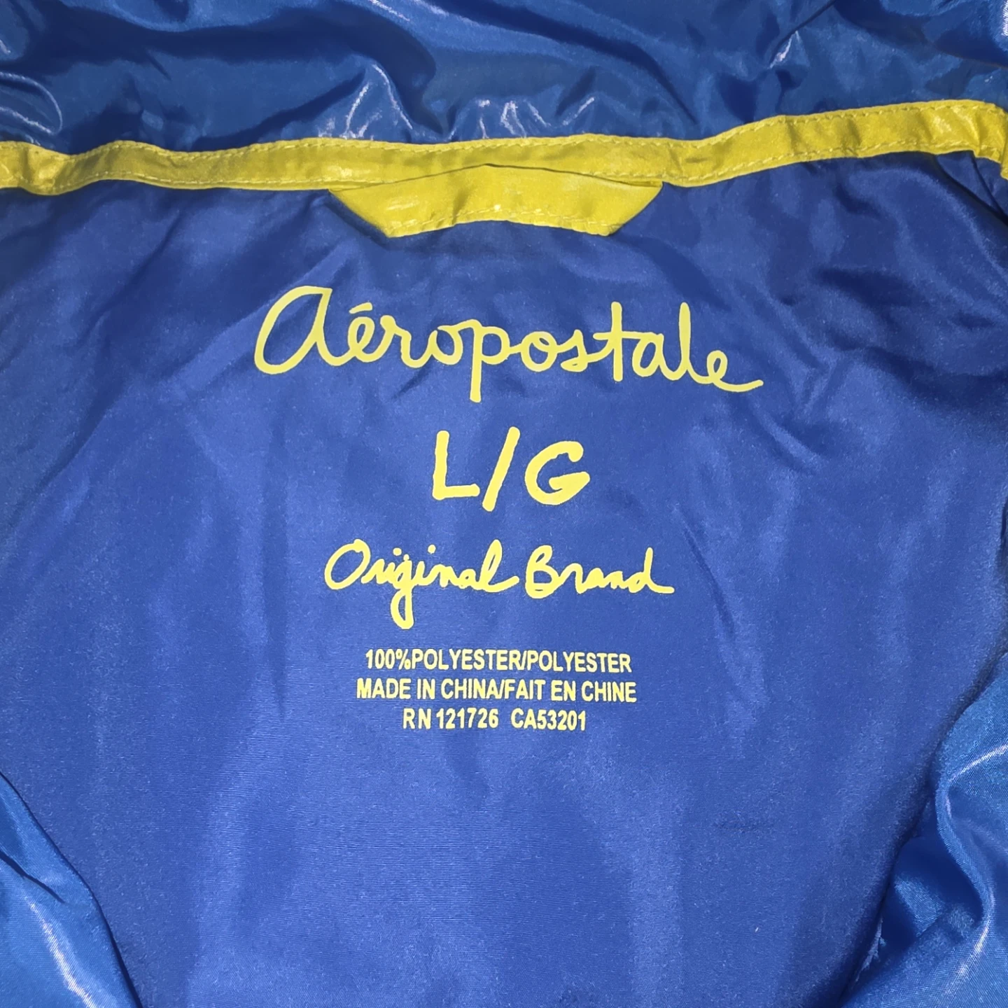 Womens Aeropostale Puffer Jacket, Blue, Large - photo 2