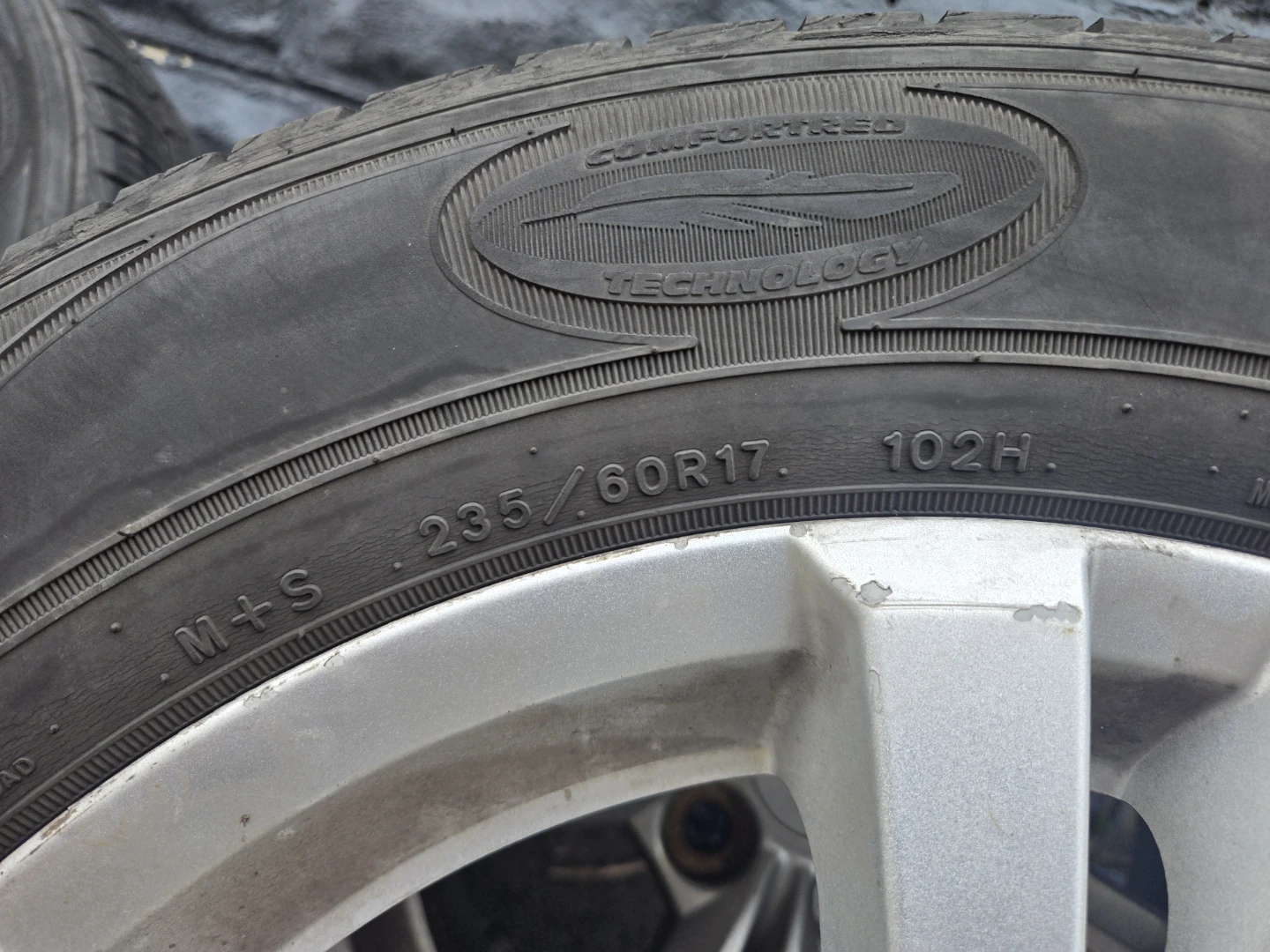 SET OF 4 OEM CHEVROLET ALLOY RIMS + GOODYEAR TIRES - photo 3