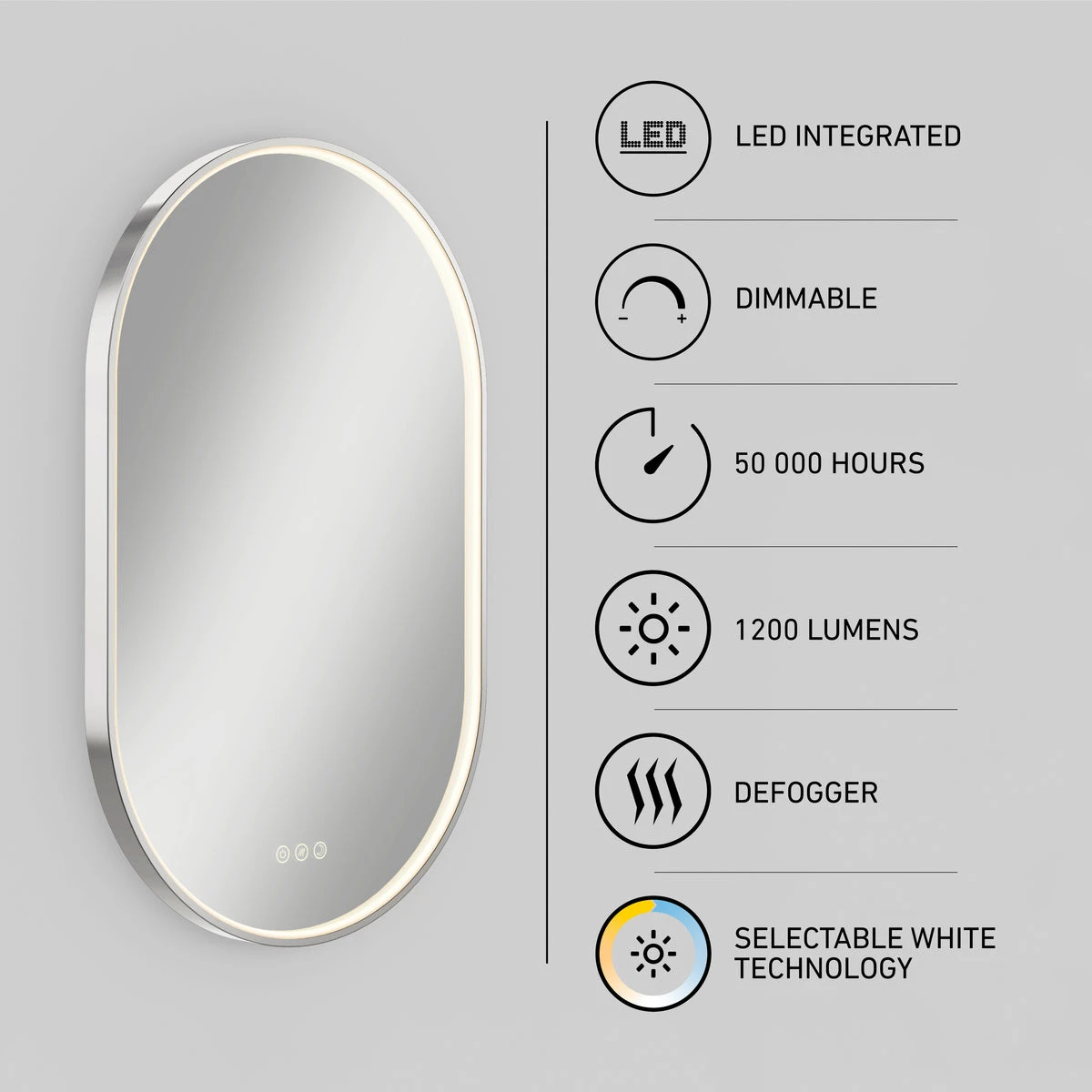 LED Bathroom Mirror - photo 2