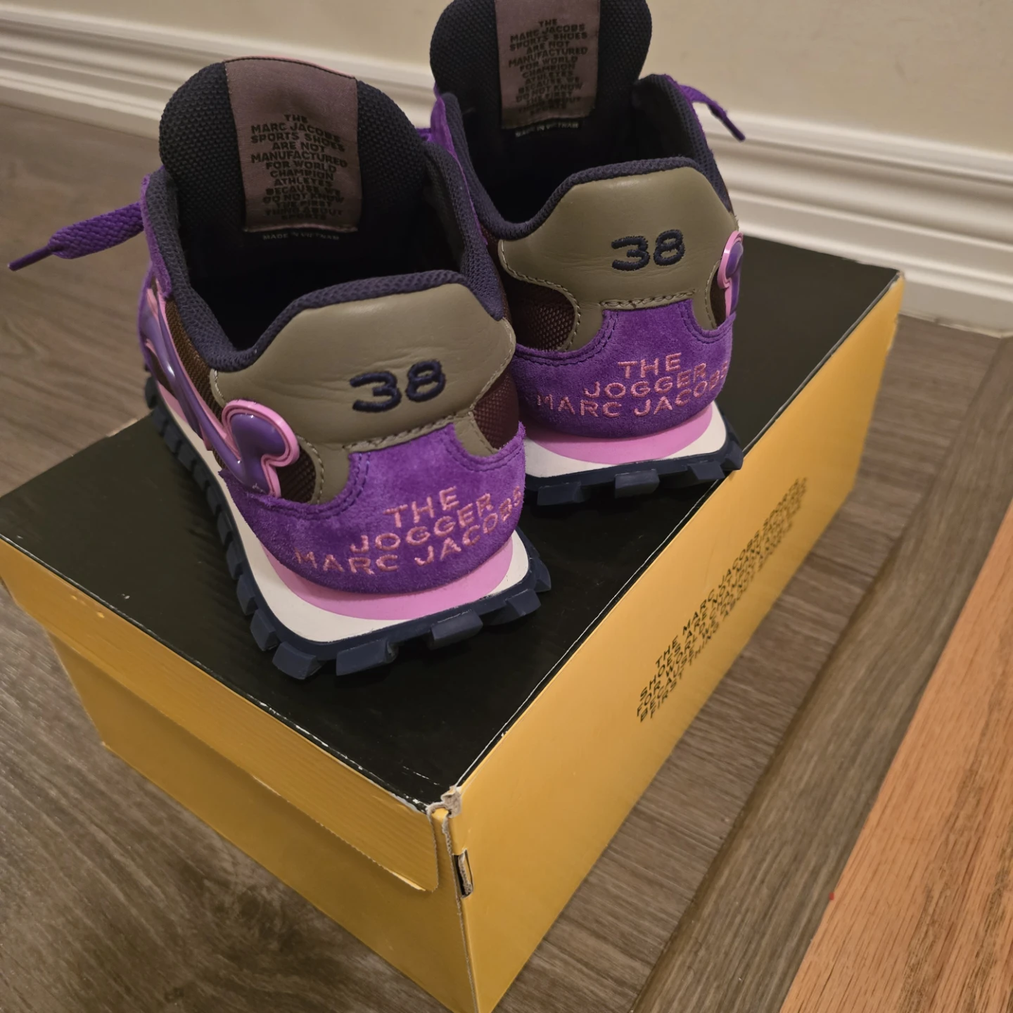 Marc Jacobs The Jogger Purple Sneakers Size 38 - photo 3