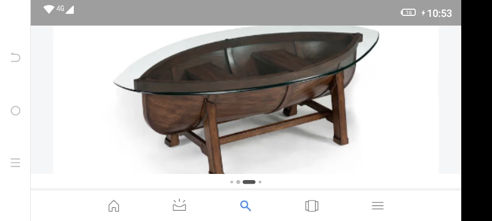 Rustic Canoe Coffee Table - photo 2