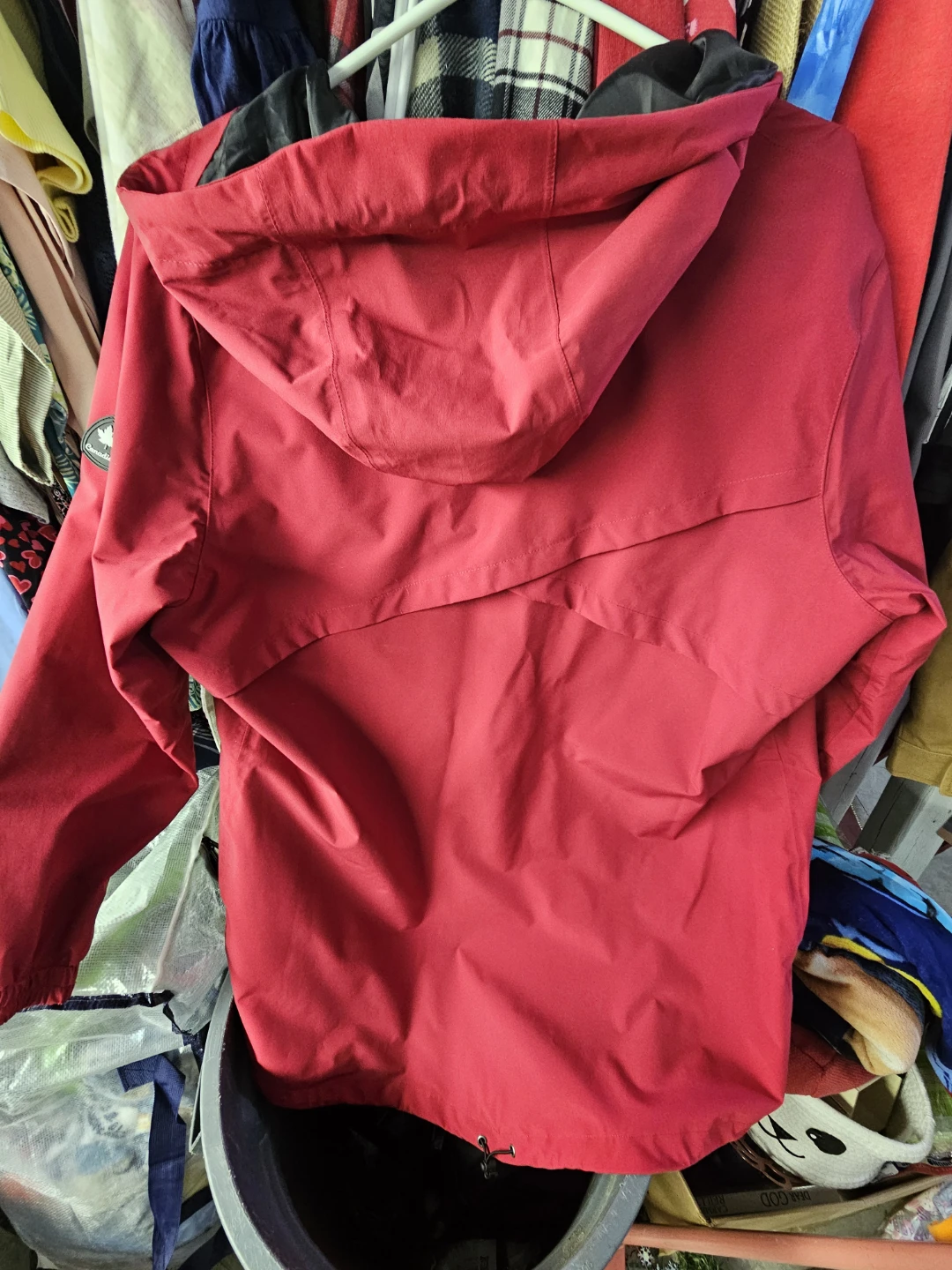Canadiana Red Hooded Jacket, 1X - photo 3