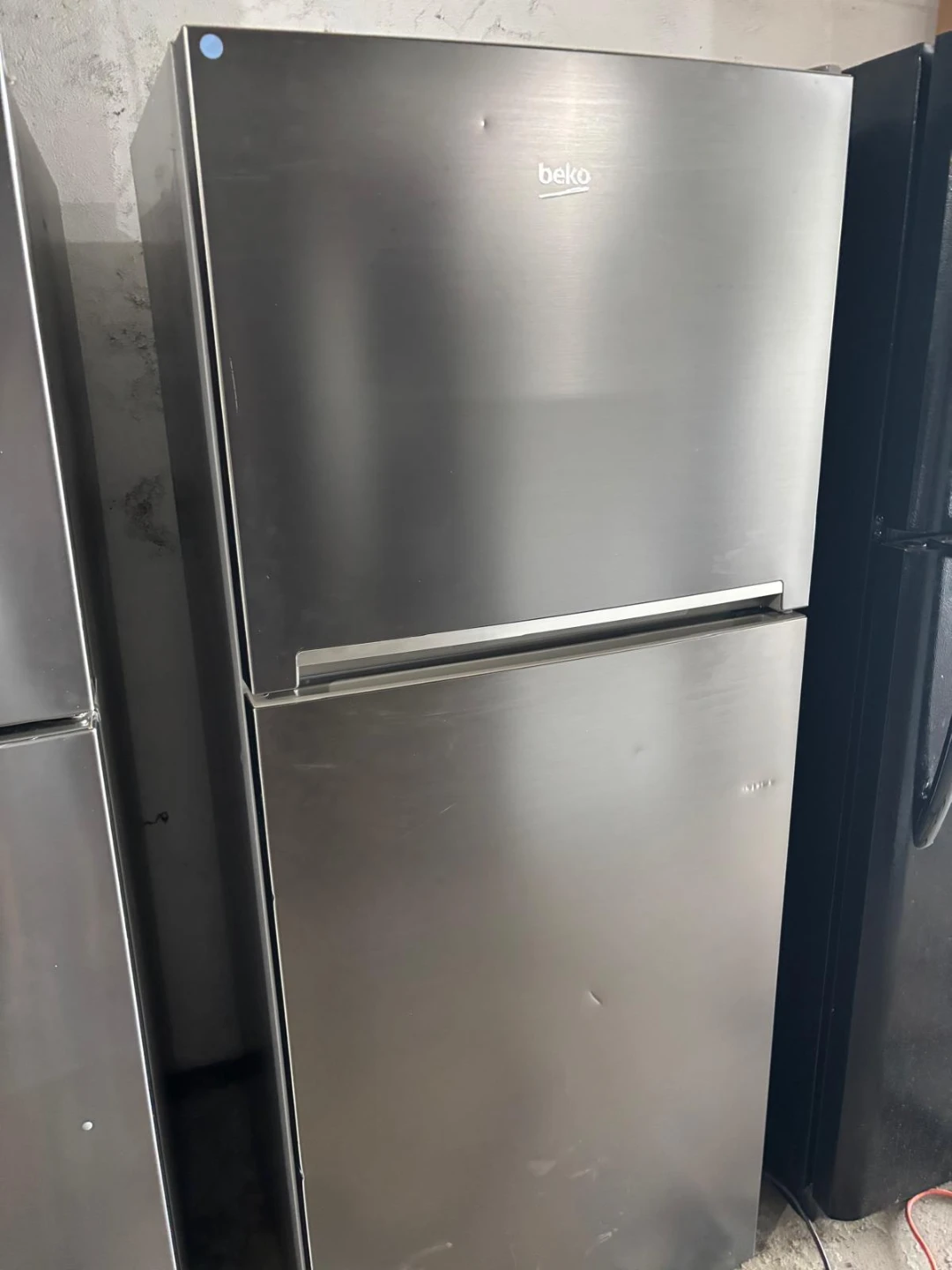 Beko Stainless Steel Top Freezer Refrigerator