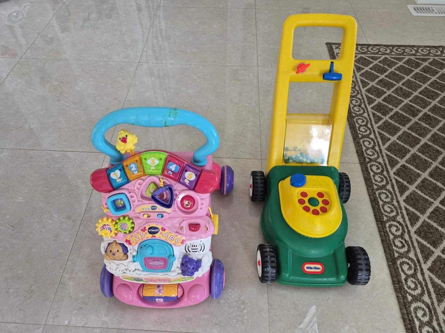 VTech Walker and Little Tikes Lawn Mower Toy Set