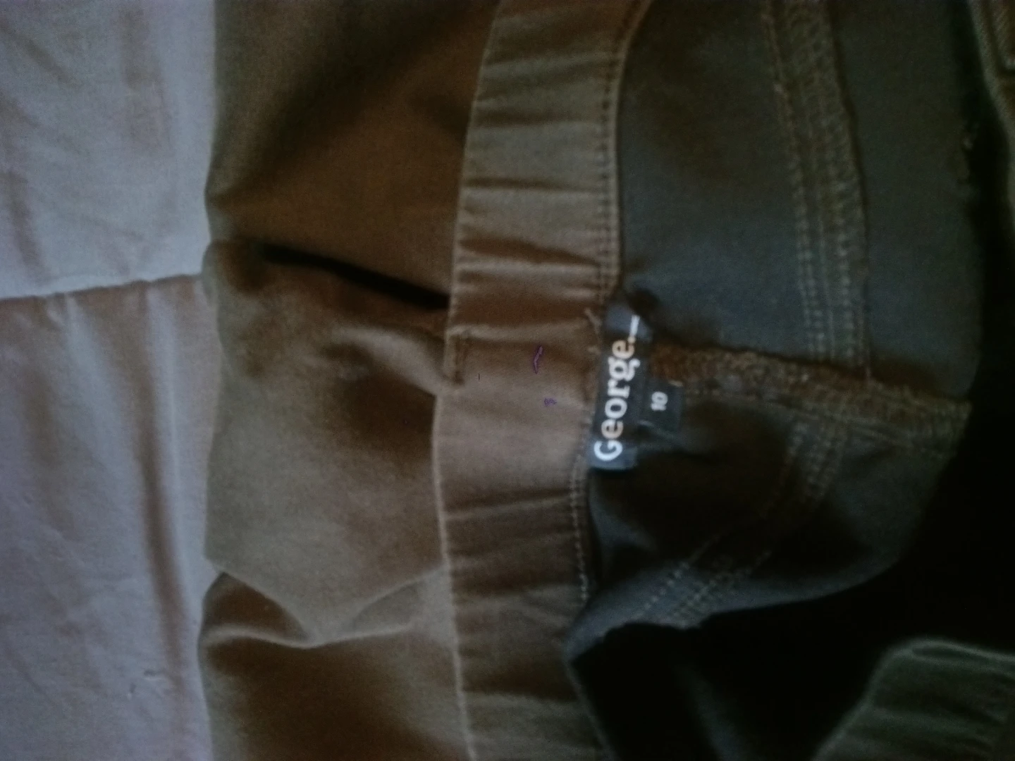 George Olive Green Slim Pants Size 10 - photo 2