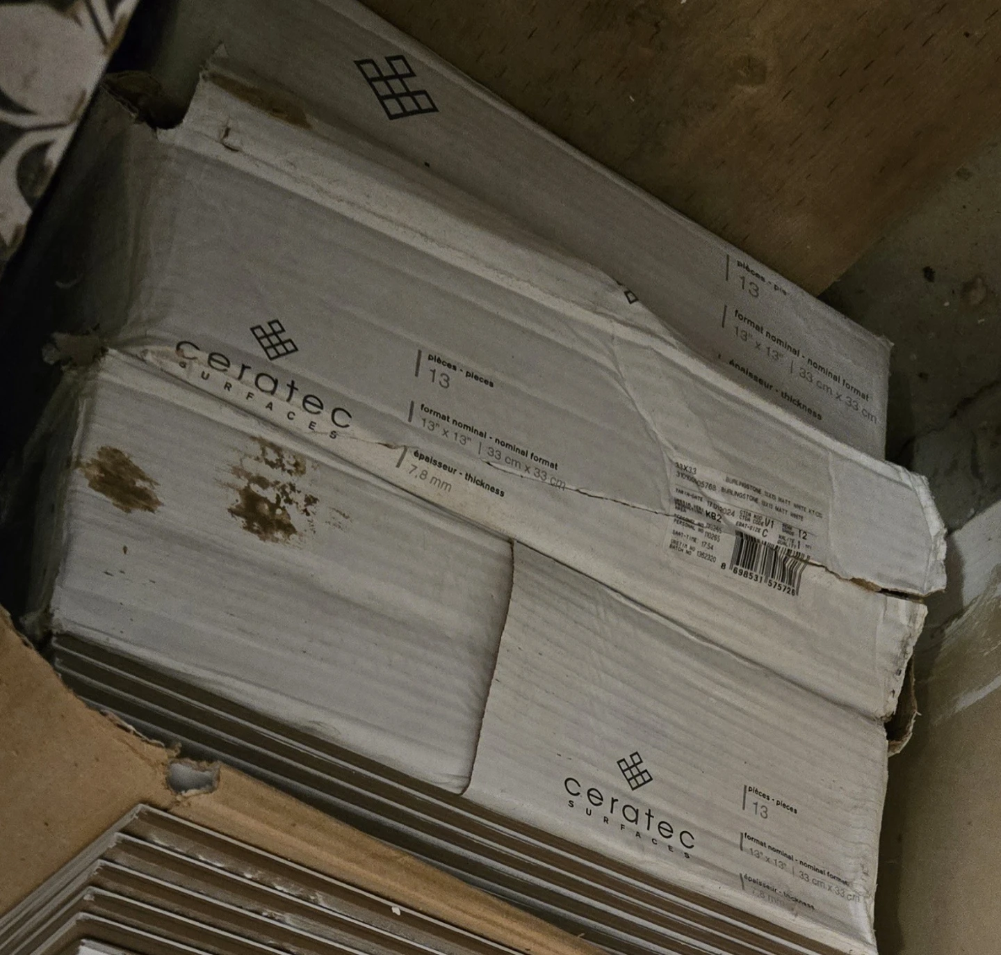 Ceratec Burlingstone Matt White Tiles