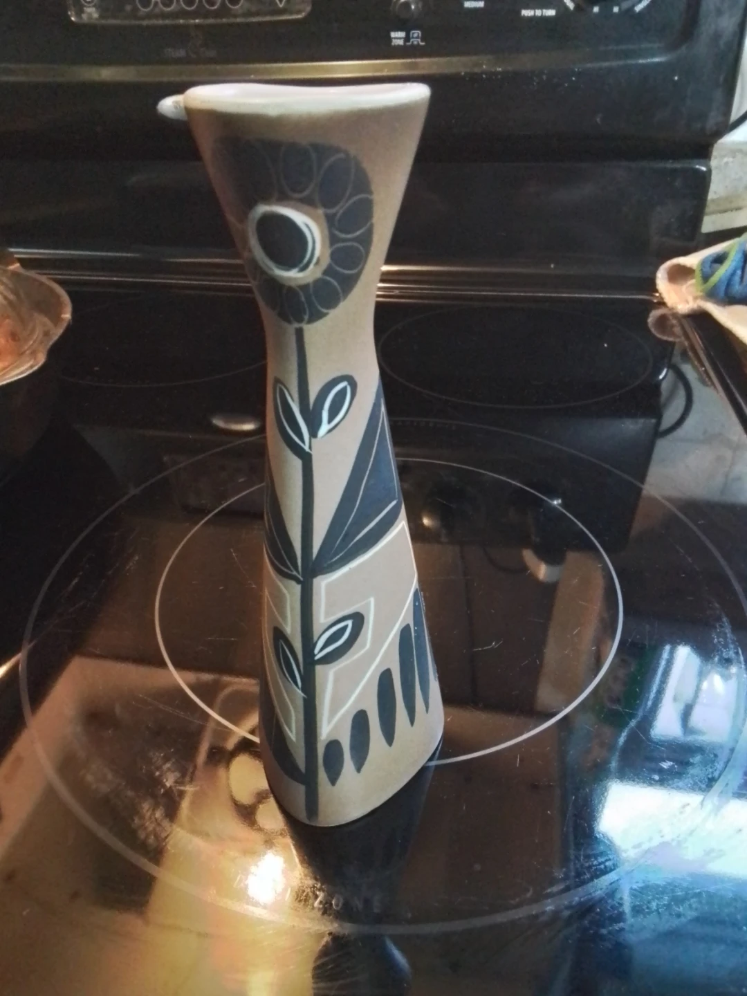 Vintage Mid-Century Danish Søholm Ceramic Sunflower Bud Vase