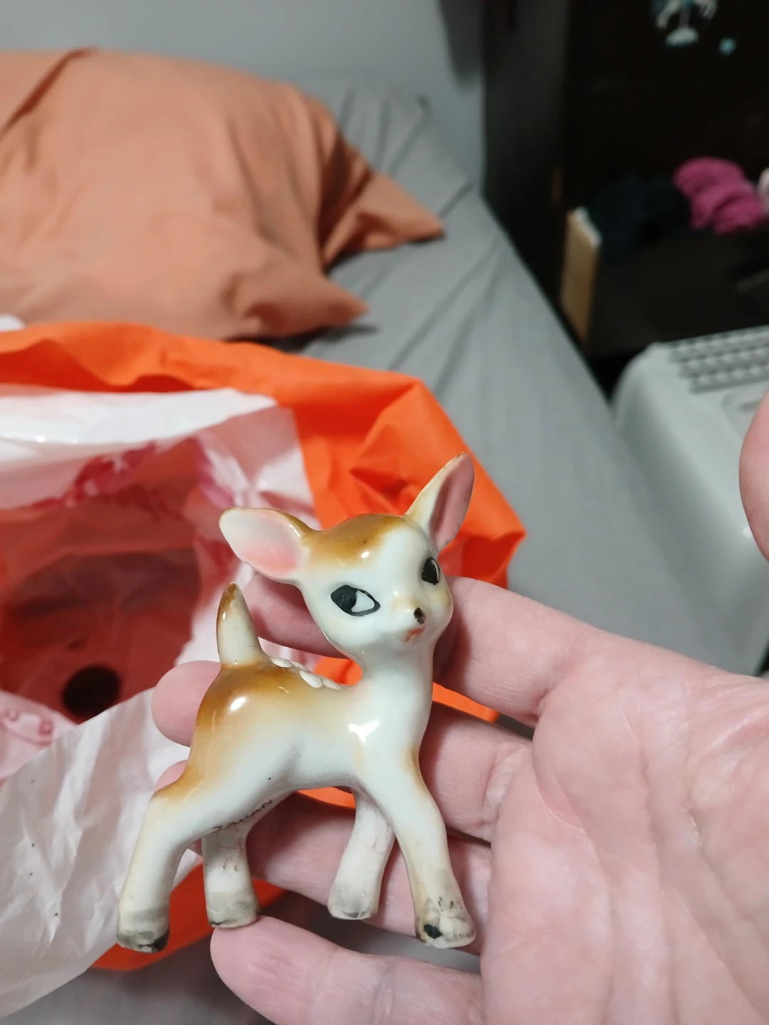 Vintage Ceramic Fawn Figurine - photo 2