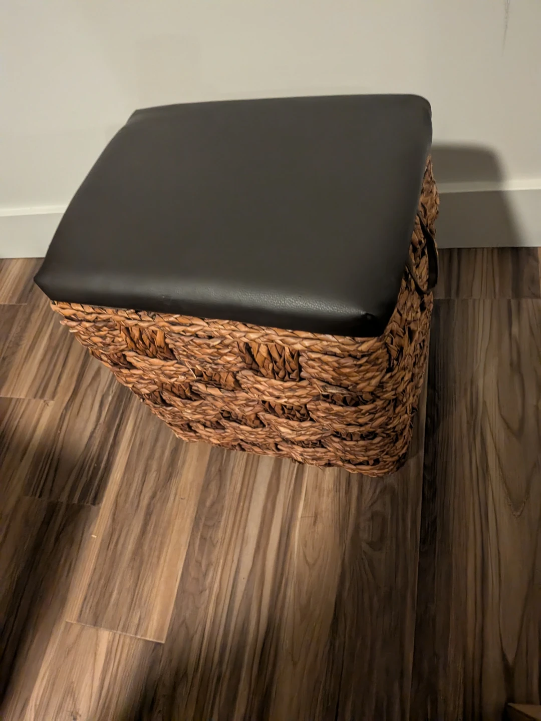 Wicker Storage Ottoman - photo 2