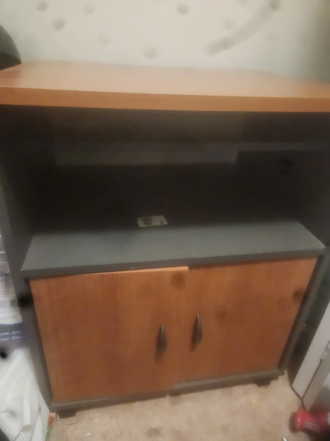 Wooden TV Stand with Cabinet