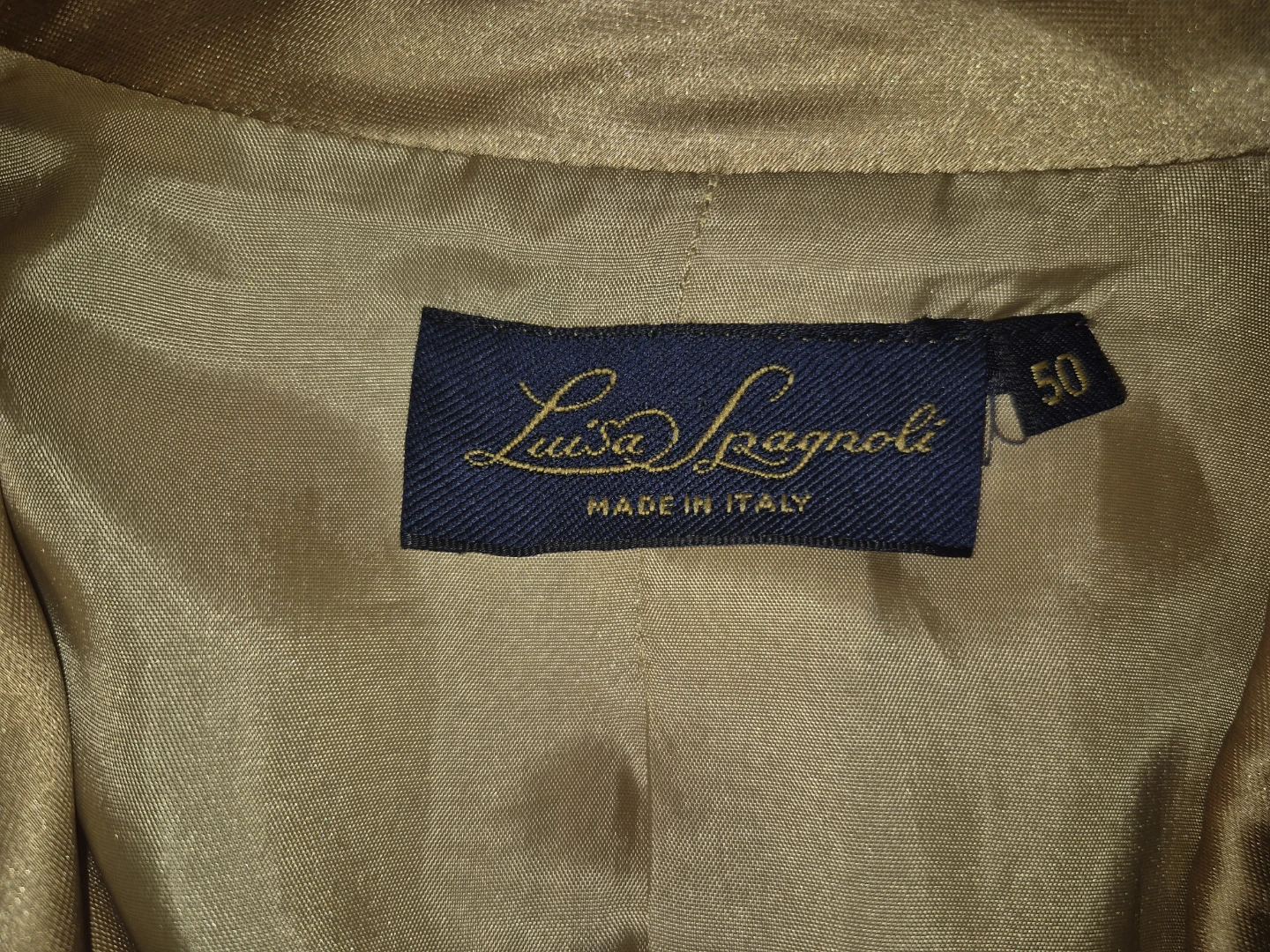 Luisa Spagnoli Gold Satin Blazer - photo 2