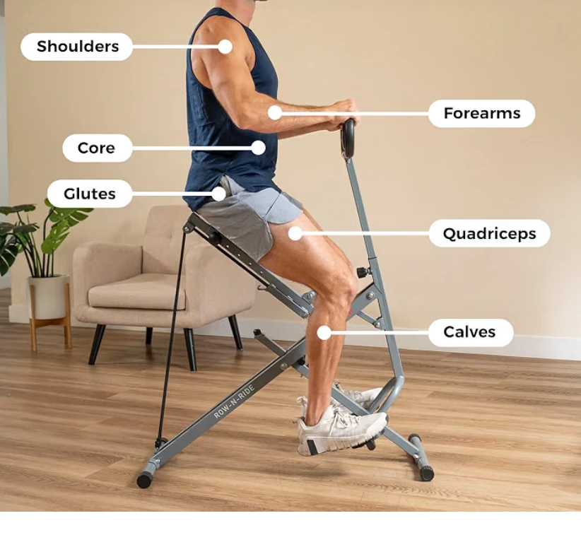 Sunny Health and Fitness Upright Row N Ride - photo 2