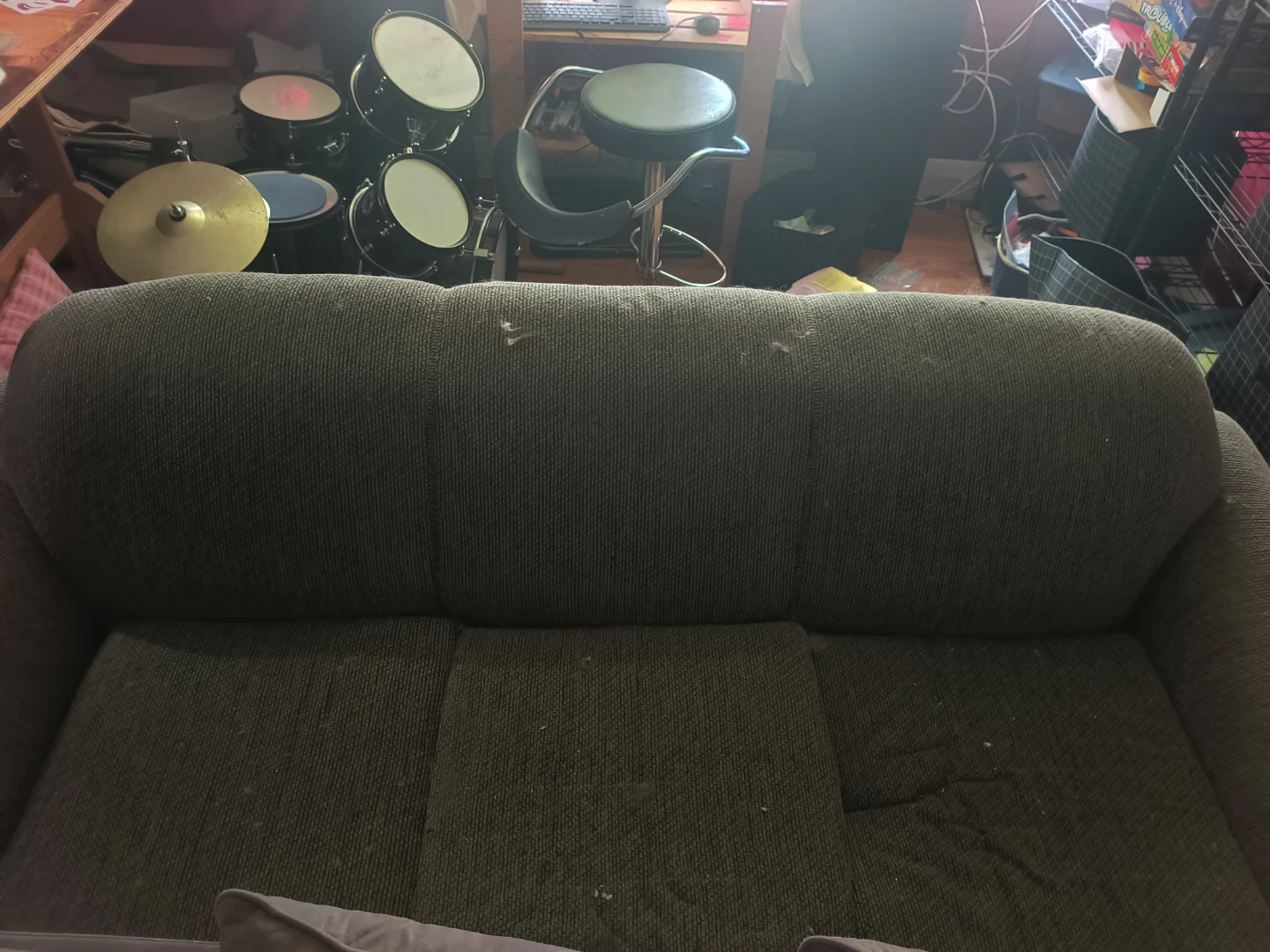 Three-Seater Fabric Sofa