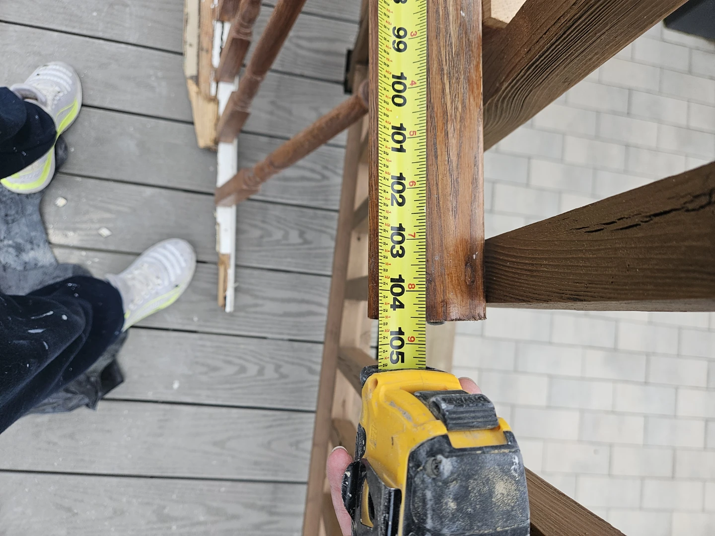 Wooden Stair Railing Section - photo 2