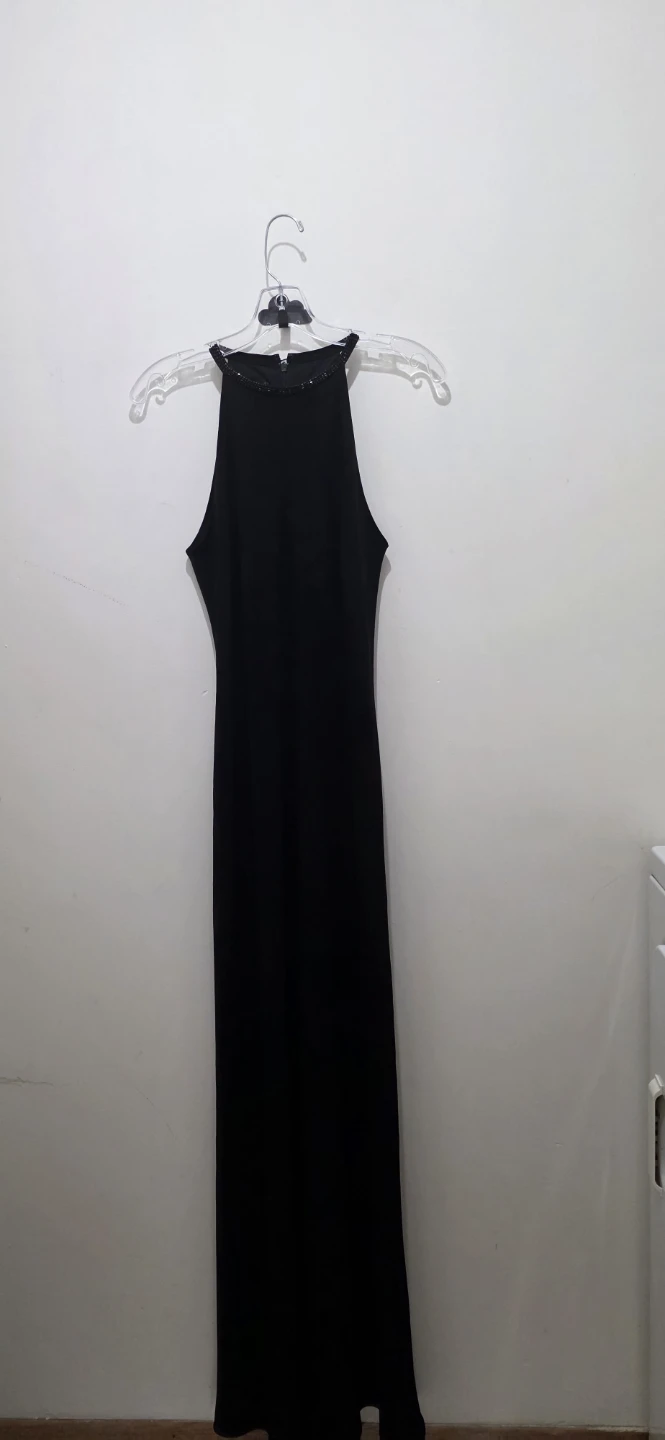 Lauren Ralph Lauren Black Beaded Neckline Gown - photo 3