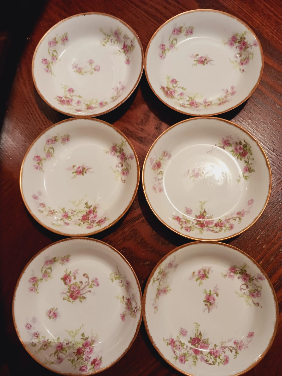 Set of 6 ×  J.P Limoges Haviland France Porcelain Berry Bowls - photo 3