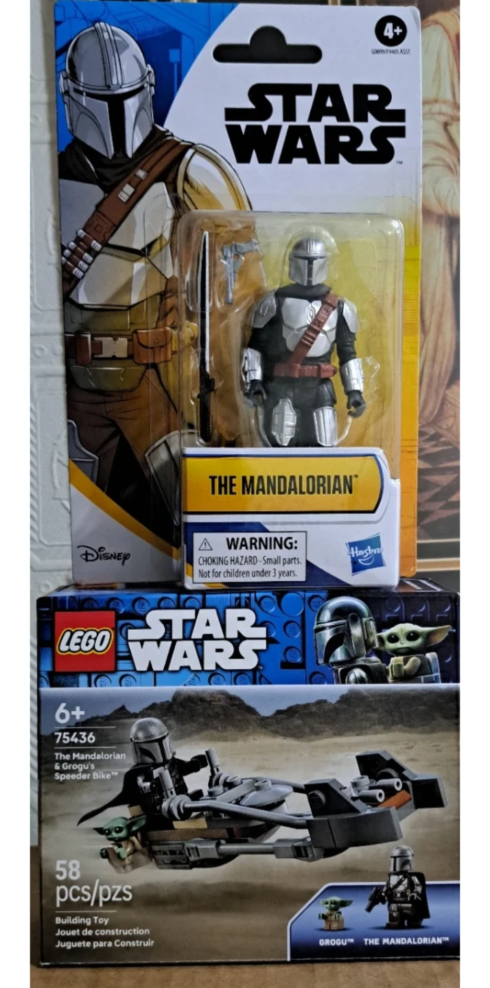 Star Wars The Mandalorian Figure and LEGO Speeder Bike 75436 - photo 2