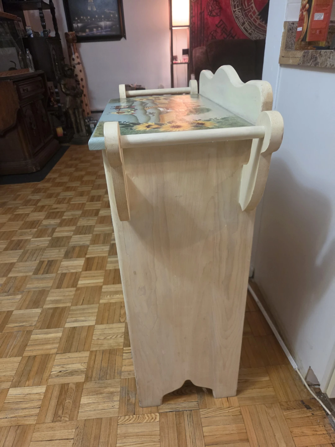 Country Style Hand-Painted Storage Cabinet - photo 4