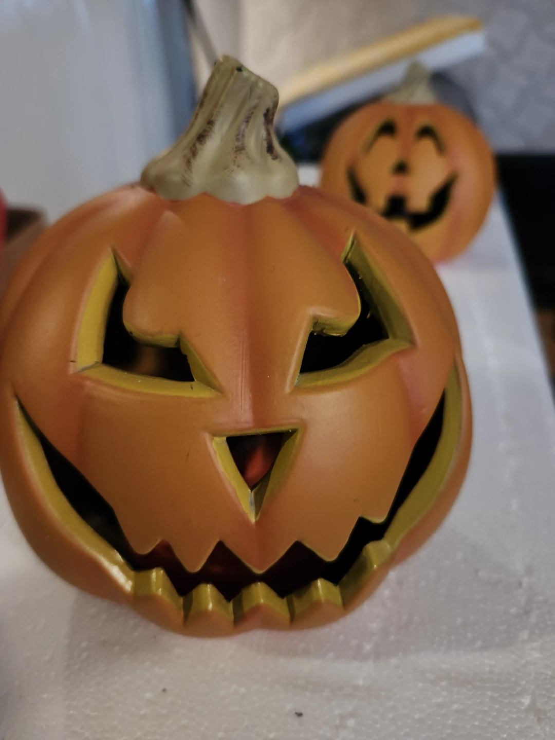 Set of 3 Halloween Jack-o'-lantern Decorations - photo 3