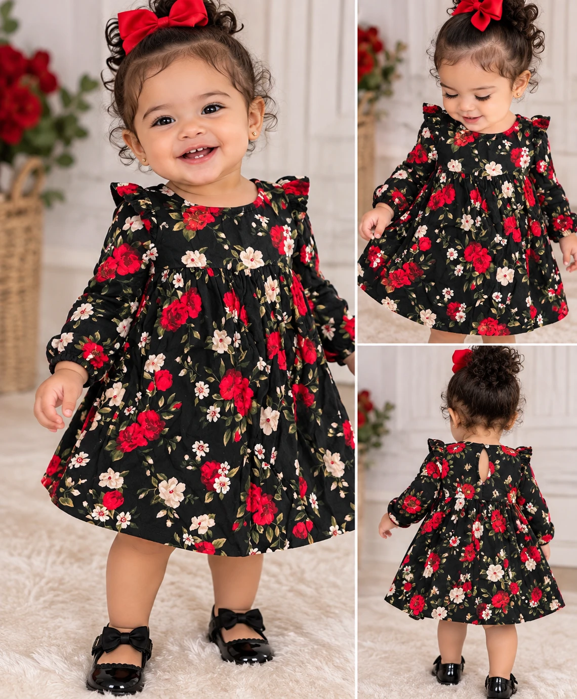 Old Navy Floral Long Sleeve Top 12-18M