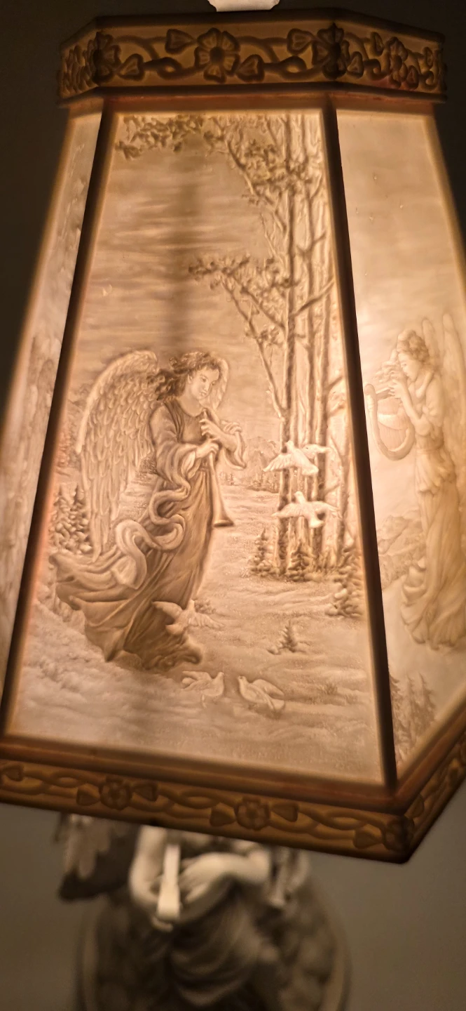 Vintage Angel Figurine Table Lamp - photo 2