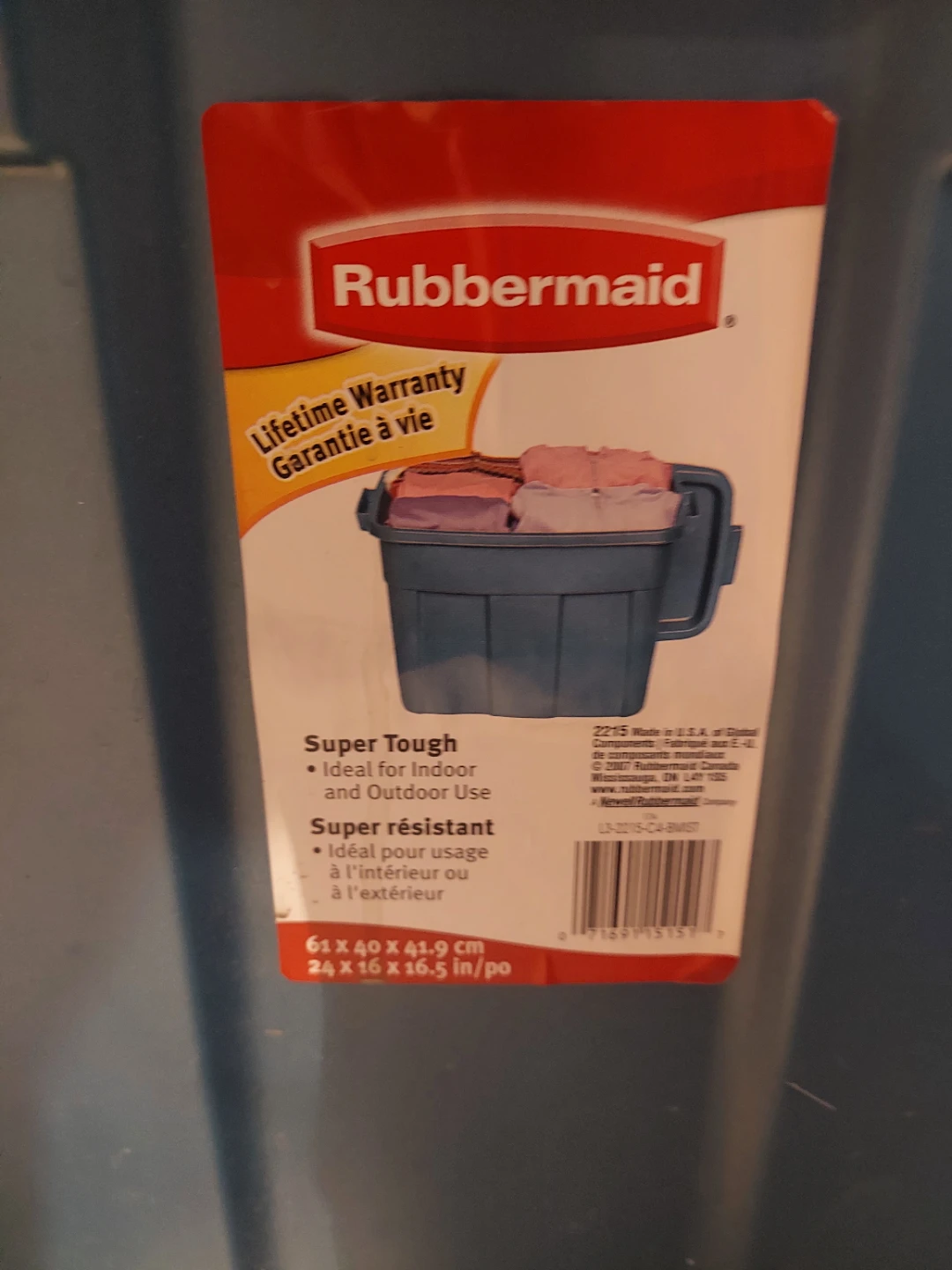 Rubbermaid Super Tough Storage Bin with Lid - photo 2