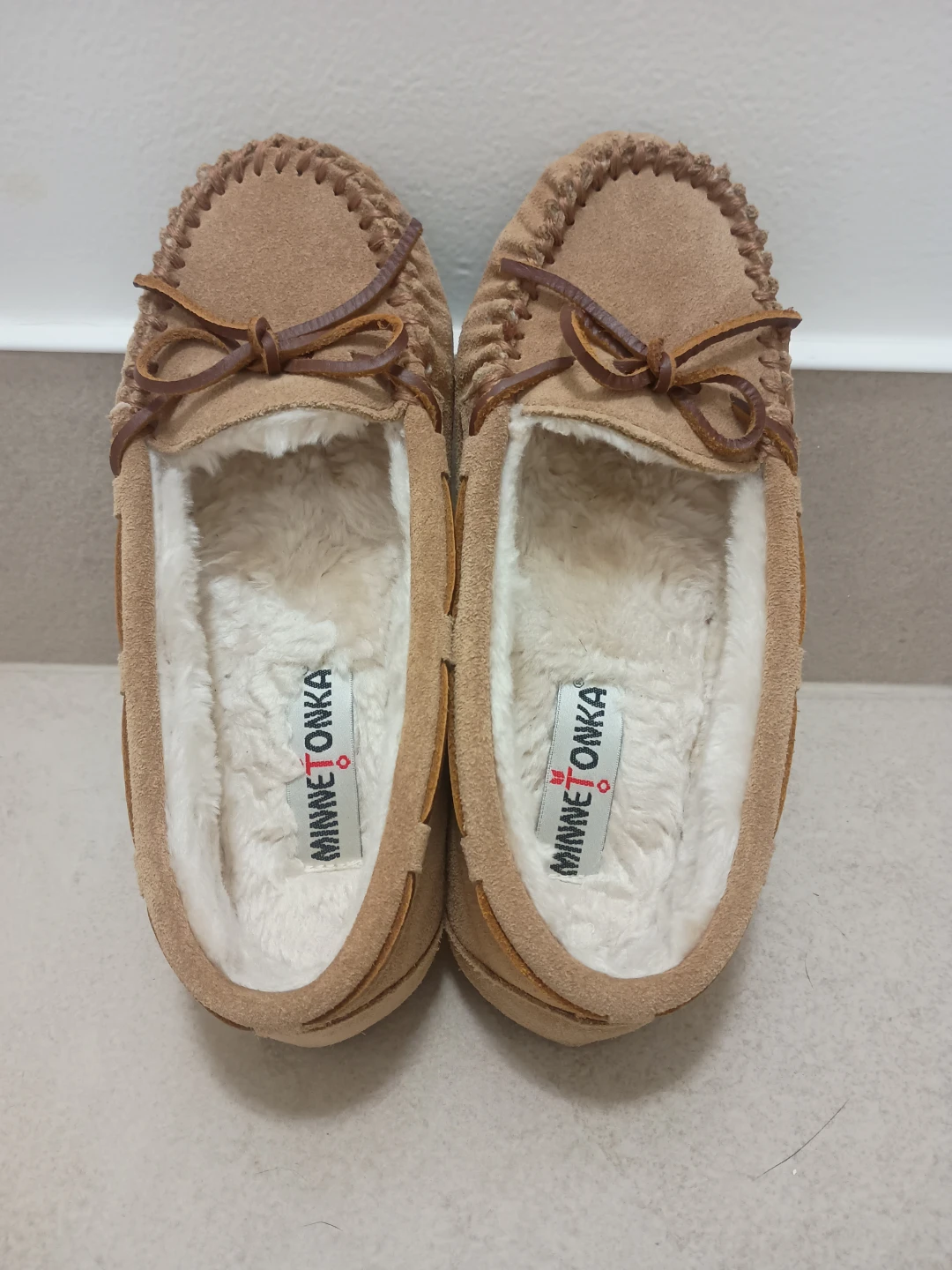 Minnetonka Suede Moccasin Slippers