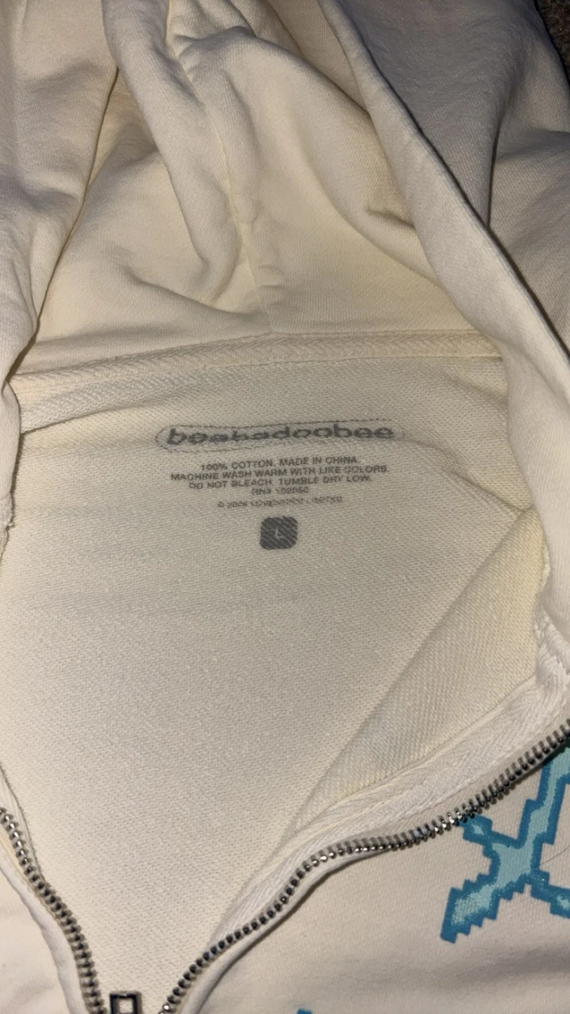 beabadoobee Cream Zip-Up Hoodie - photo 2