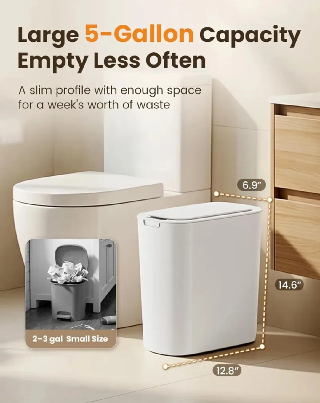 Cesun Motion Sensor Trash Can - photo 4