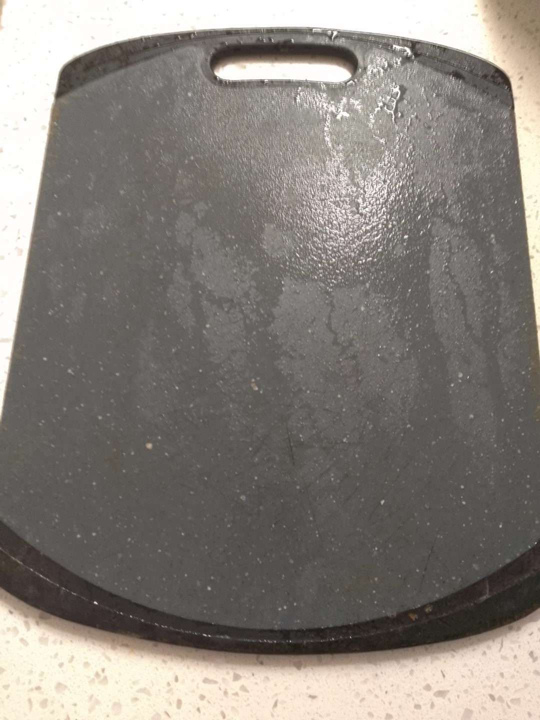Grey Speckled Plastic Cutting Board  🏈