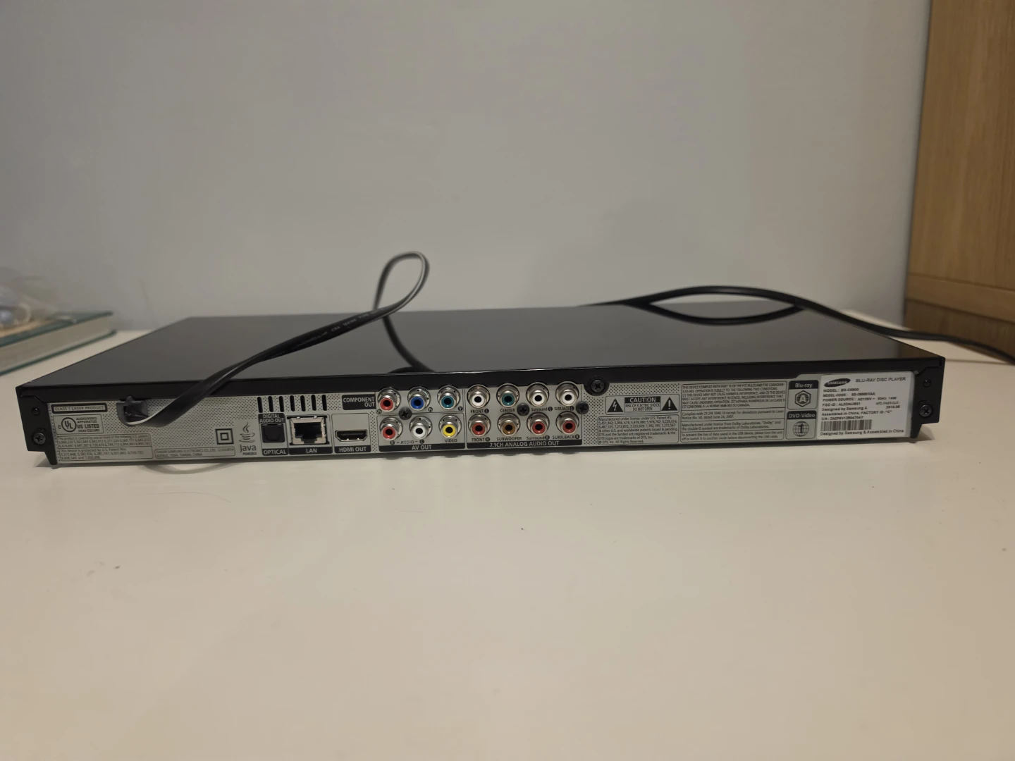 Samsung 3D Blu-ray player BD-C6900 NO REMOTE - photo 3
