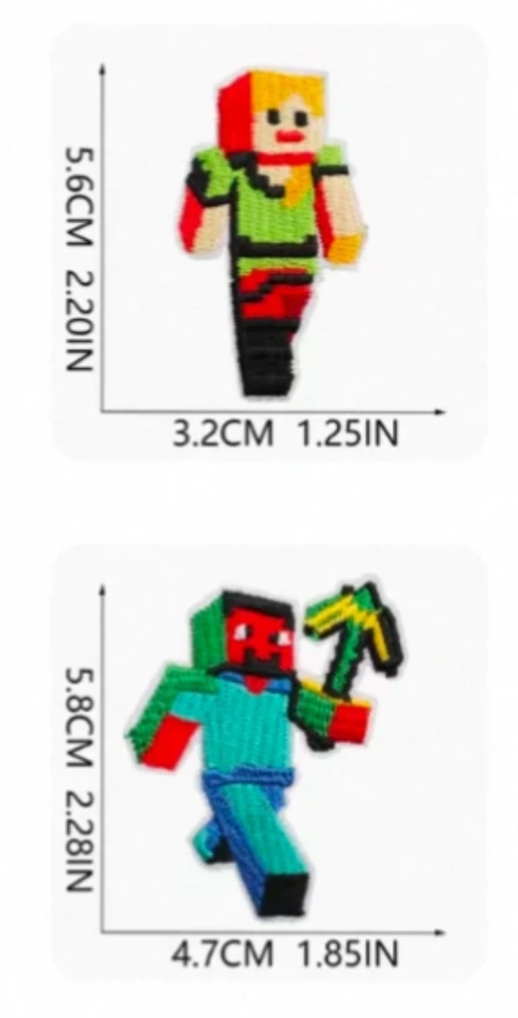 Minecraft Iron-On Patches 6 set - photo 4